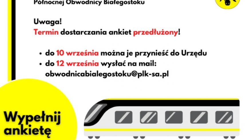 Ankieta: Budowa kolejowej Północnej Obwodnicy Białegostoku
