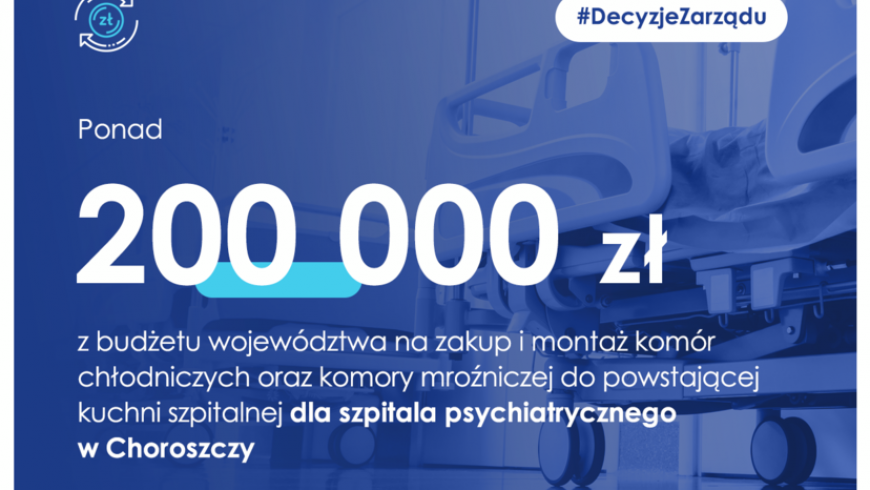 Dotacje z budżetu województwa dla szpitala psychiatrycznego w Choroszczy