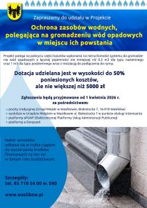Dofinansowania do zakupu i montażu instalacji wykorzystujących odnawialne źródła energii (OZE) w Wasilkowie