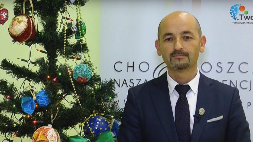 Burmistrz Choroszczy Robert Wardziński składa życzenia świąteczne