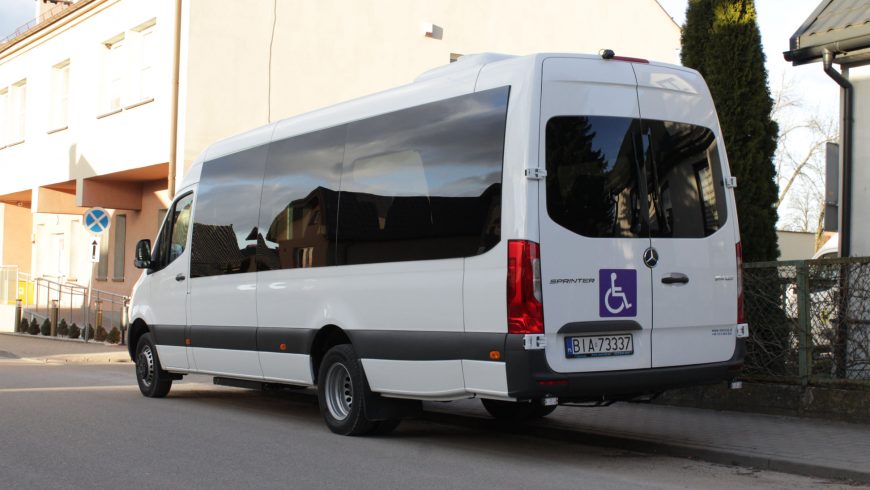 Gmina Wasilków zakupiła nowego busa do przewozu osób niepełnosprawnych