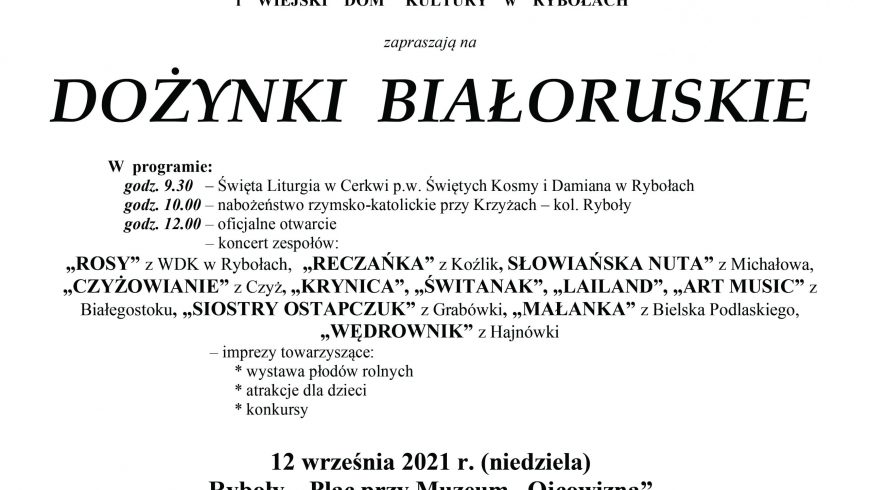 Zabłudów: Dożynki Białoruskie