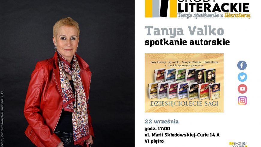 Spotkania autorskie z Tanyą Valko w bibliotekach publicznych województwa podlaskiego