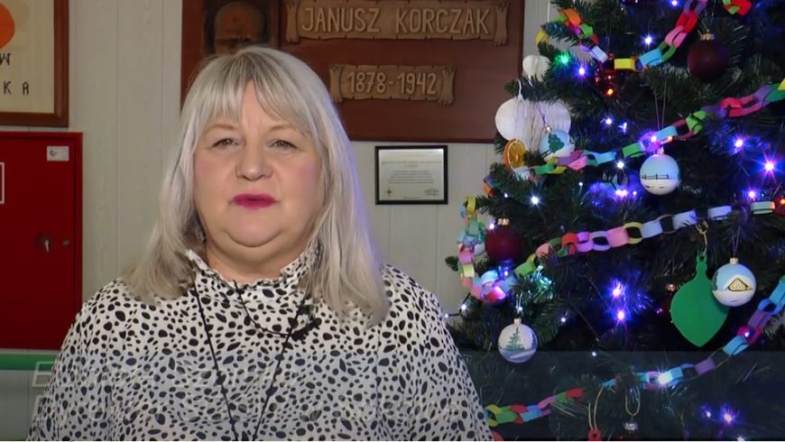 Życzenia Bożonarodzeniowe Dyrektor SOSW w Sokółce Elżbiety Szomko 2021