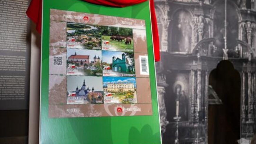 Najpiękniejsze zakątki i symbole Podlaskiego na znaczkach pocztowych pierwszej serii z cyklu Piękno Polski