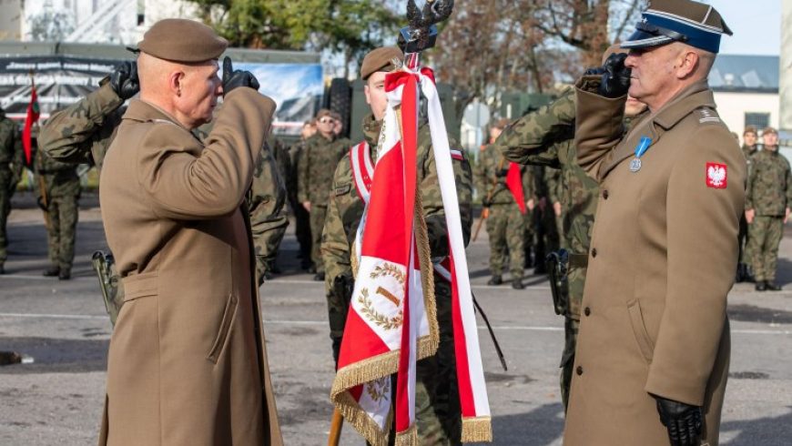 Pułkownik Sławomir Kocanowski zakończył służbę na stanowisku dowódcy 1 Podlaskiej Brygady Obrony Terytorialnej
