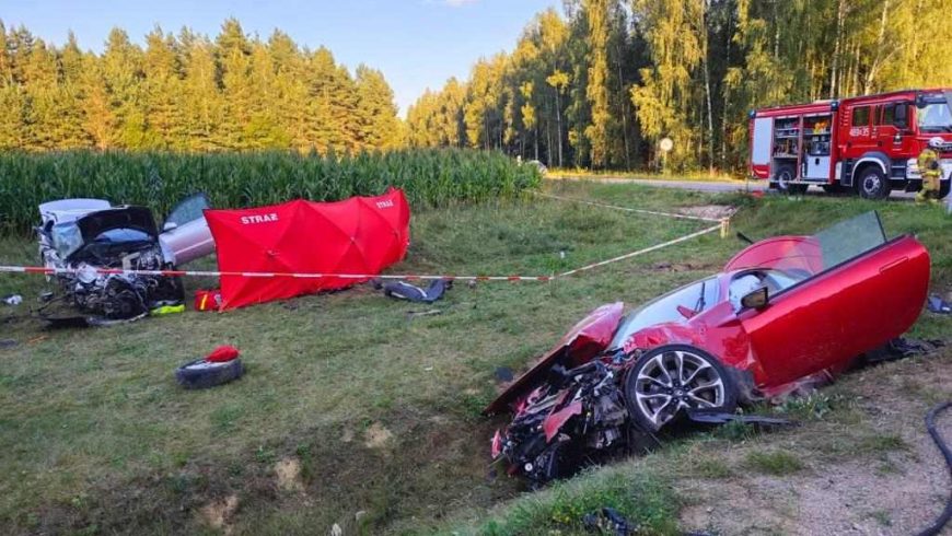 Tragiczny wypadek na odcinku drogi wojewódzkiej Nr 673 Sokółka – Dąbrowa Białostocka