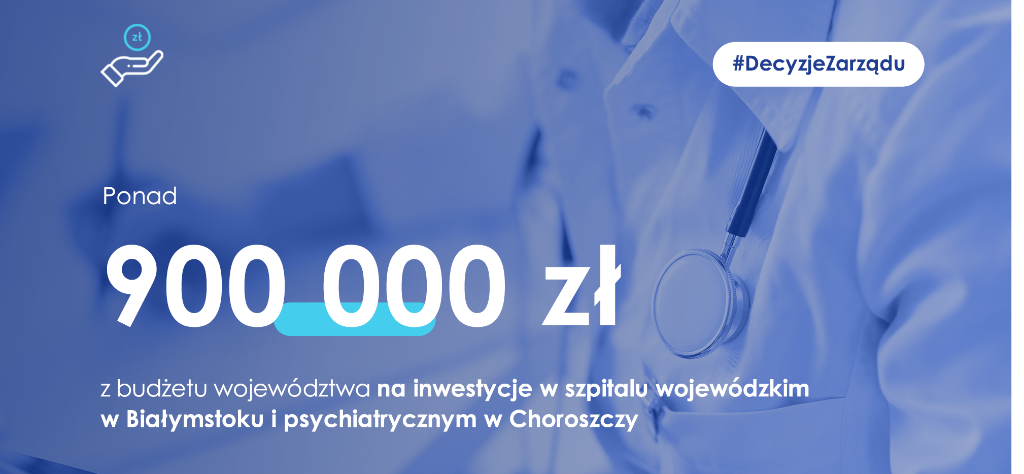 Ponad 900 tys. zł na inwestycje w placówkach medycznych w Białymstoku i Choroszczy