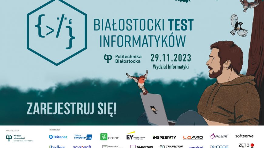 Trwa rejestracja na Białostocki Test Informatyków! Do wygrania 4 indeksy na studia na Wydziale Informatyki Politechniki Białostockiej!