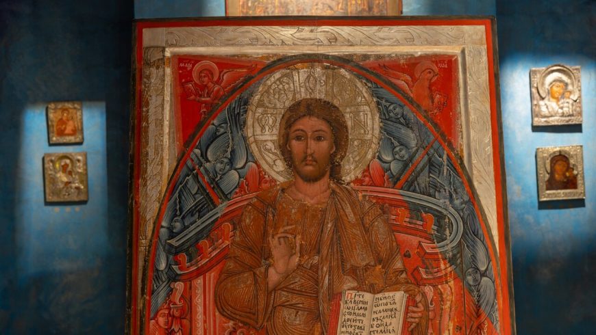 Do zbiorów Muzeum Ikon w Supraślu, trafiła niezwykła ikona Chrystusa w Majestacie z XVI w.