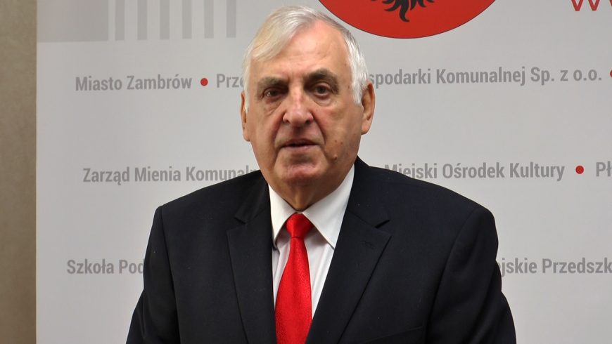 Kazimierz Dąbrowski, burmistrz miasta Zambrów ogłosił swoją kandydaturę w nadchodzących wyborach