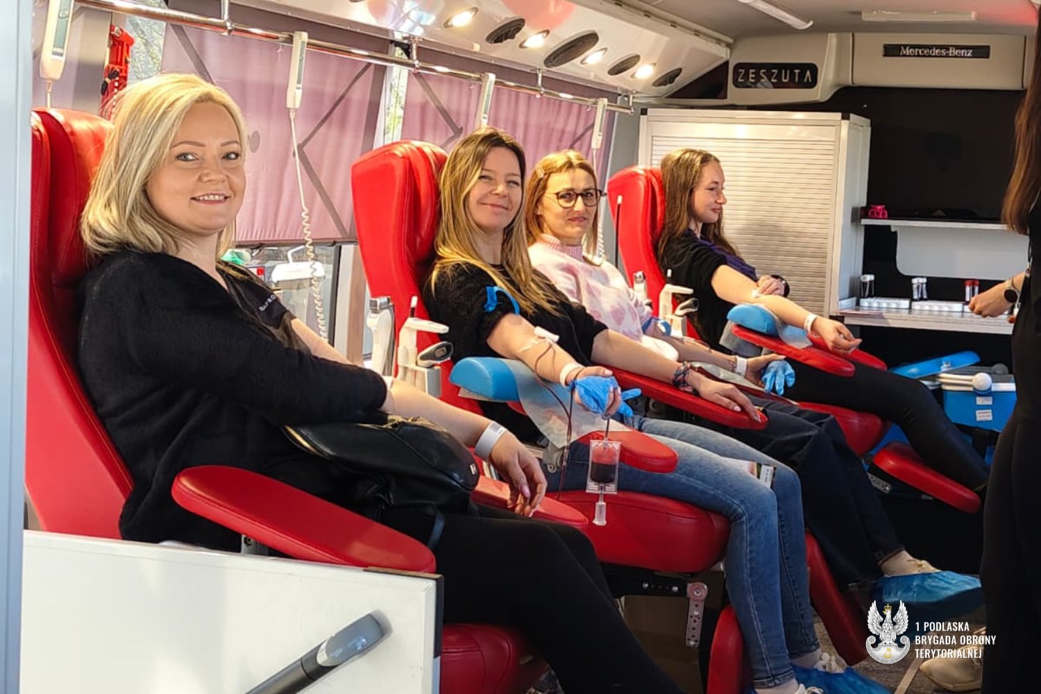Żołnierze 1 PBOT w ogólnopolskiej akcji krwiodawstwa