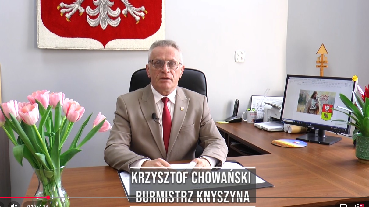 Krzysztof Chowański Burmistrz Knyszyna: Życzenia Wielkanocne 2026