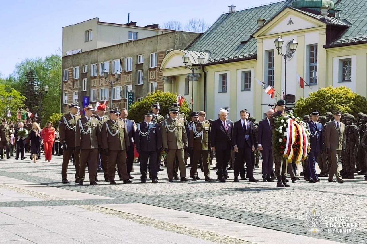 Terytorialsi wspólnie z mieszkacami województwa podlaskiego uczcili 235. rocznicę uchwalenia Konstytucji 3